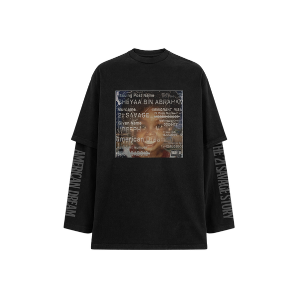 American Dream Layered Long Sleeve Tee