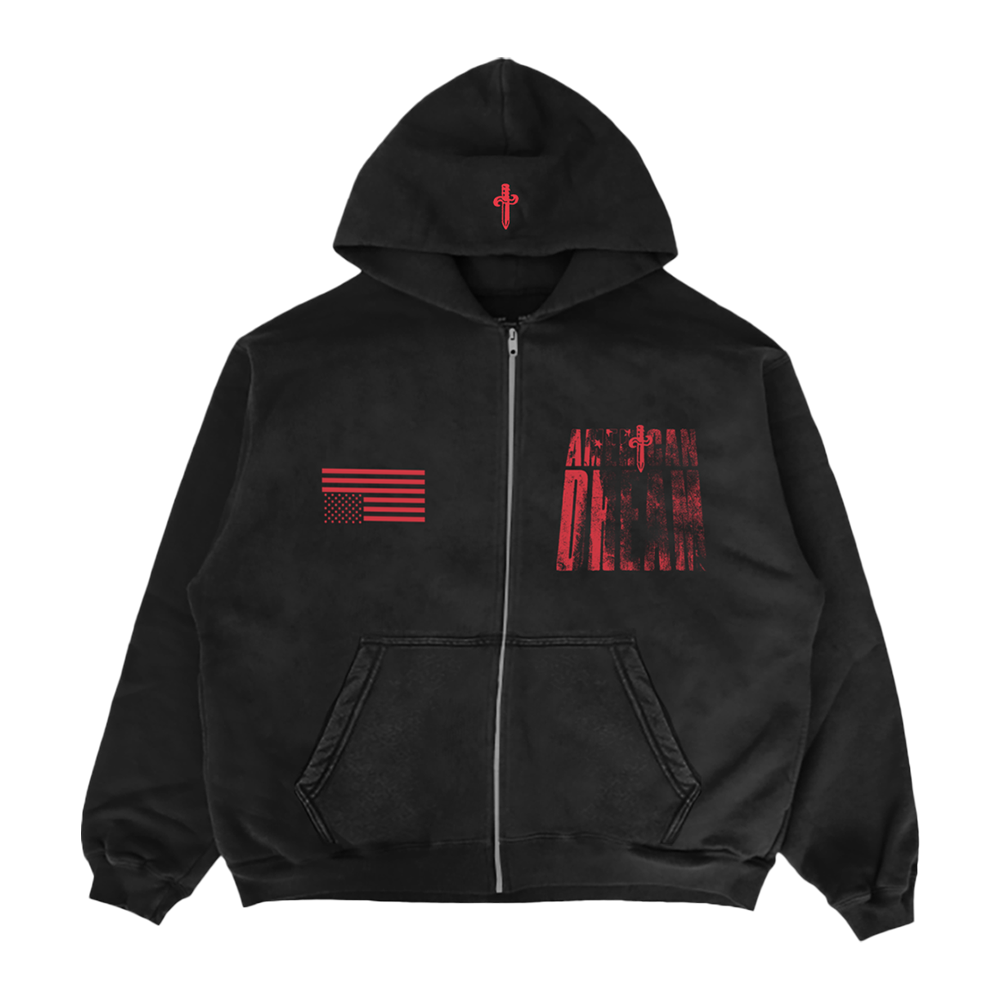 Flag Zip Up Front
