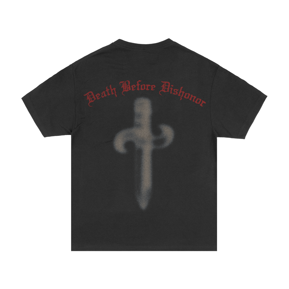 Slaughter Gang Knife Splatter Tee Back