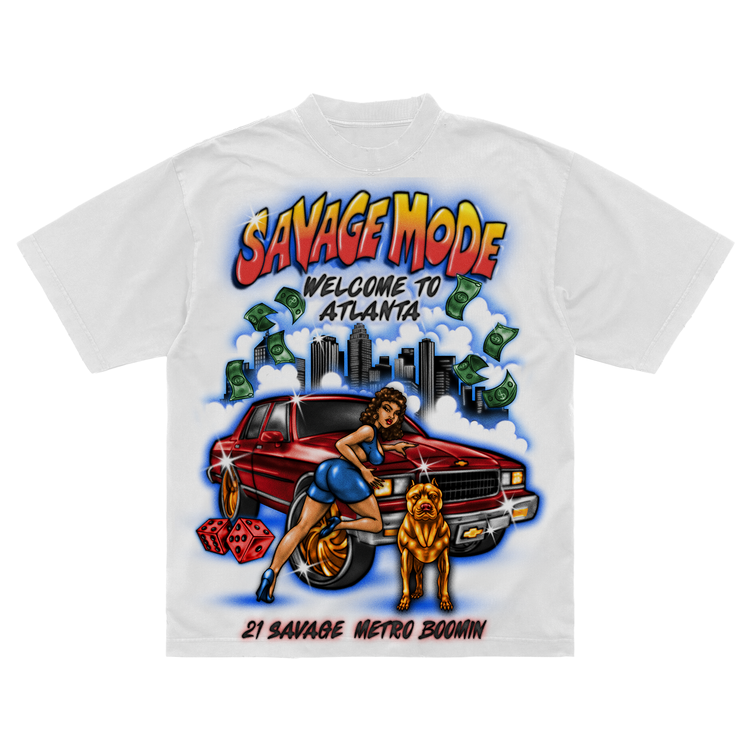 Savage Mode "Welcome To Atlanta" White Tee