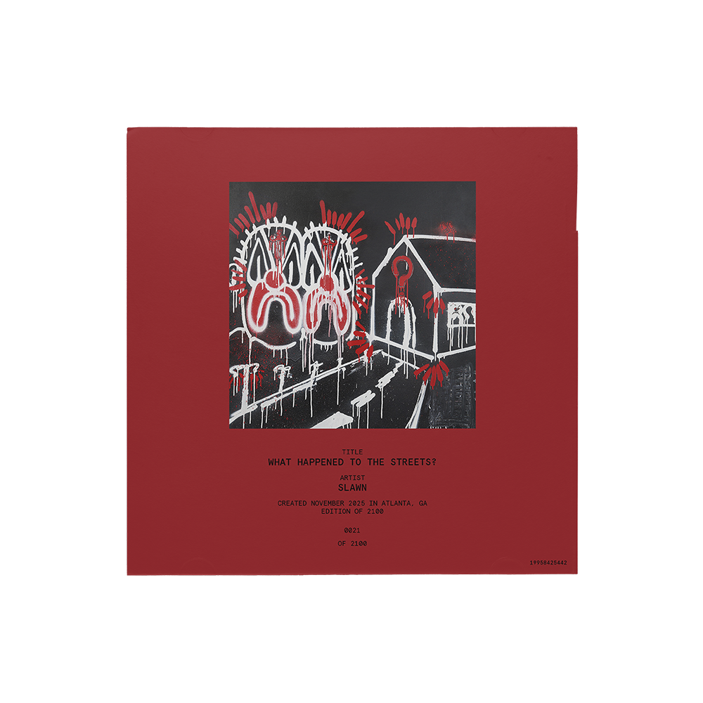 WHAT HAPPENED TO THE STREETS? LIMITED EDITION & NUMBERED SLAWN POSTER CD III Detail
